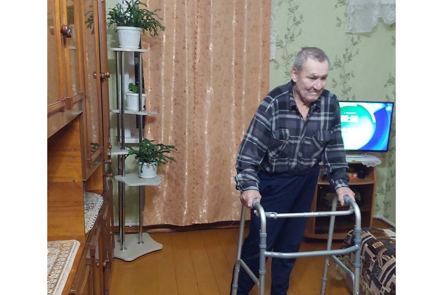 Первый клиент пункта проката ТСР Цивильского ЦСОН в 2026 году.