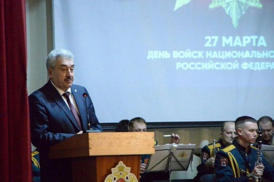 Поздравление Леонида Черкесова с Днем войск национальной гвардии России