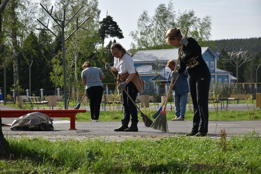 Жители Козловского муниципального округа присоединились к Всероссийскому экологическому субботнику «Зелёная весна»