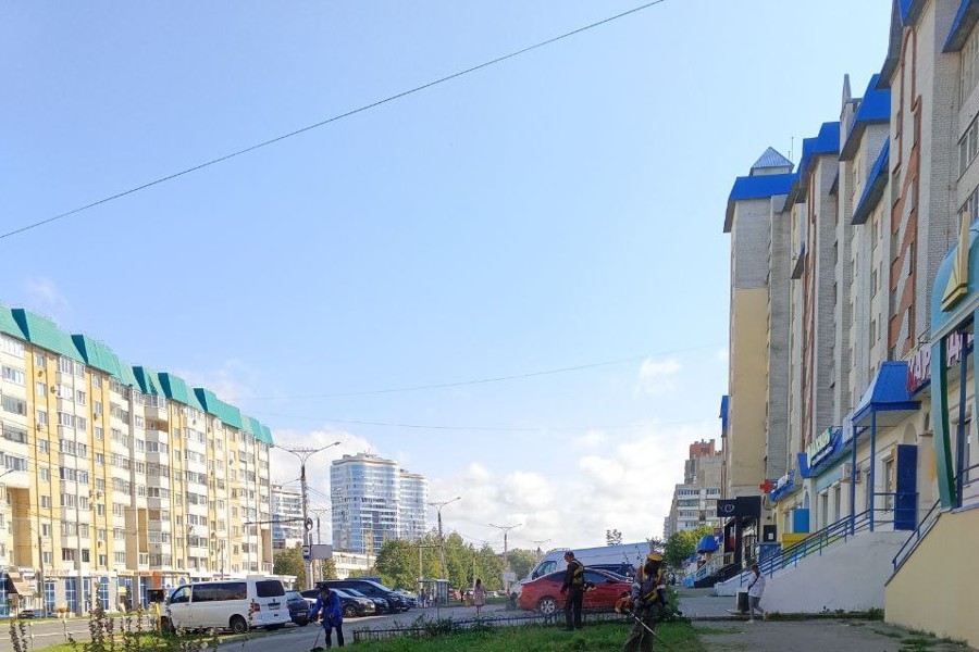 В городе Чебоксары начался сентябрьский покос