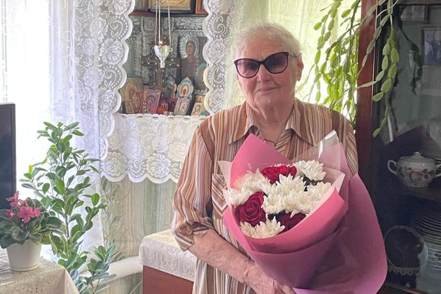 90-летний юбилей отметила жительница села Ряпино Мария Ивановна Муравьева