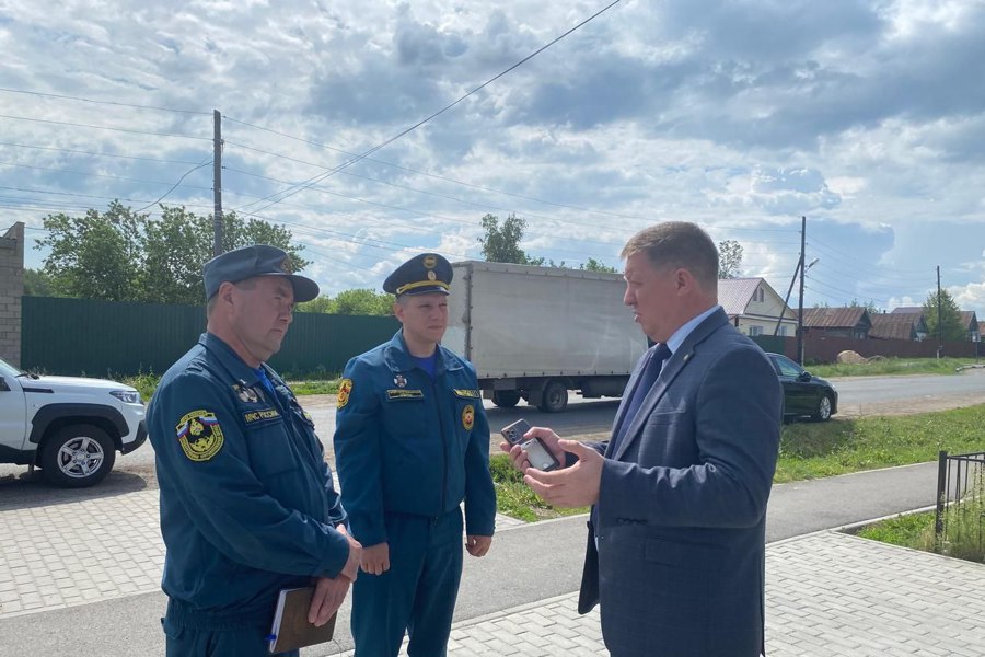 Председатель ГКЧС Чувашии Сергей Павлов посетил с рабочим визитом Цивильский муниципальный округ
