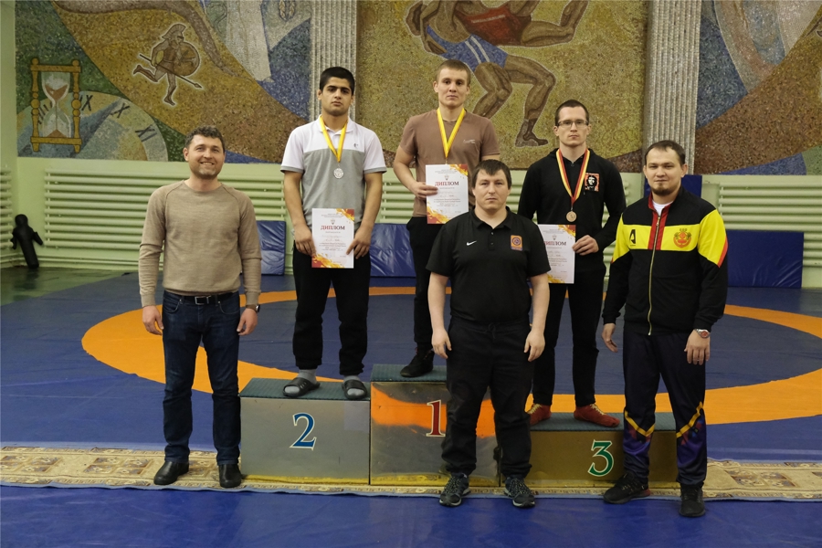 Андреев Юрий - первый чемпион Чувашской Республики по спортивной борьбе (вольная борьба) среди мужчин
