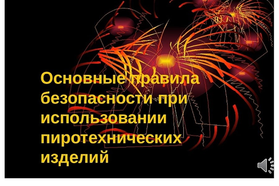 Правила безопасного пользования пиротехникой