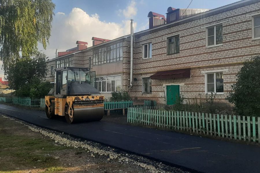 В Янтиковском округе завершились работы по ремонту проездов и дворовых территорий