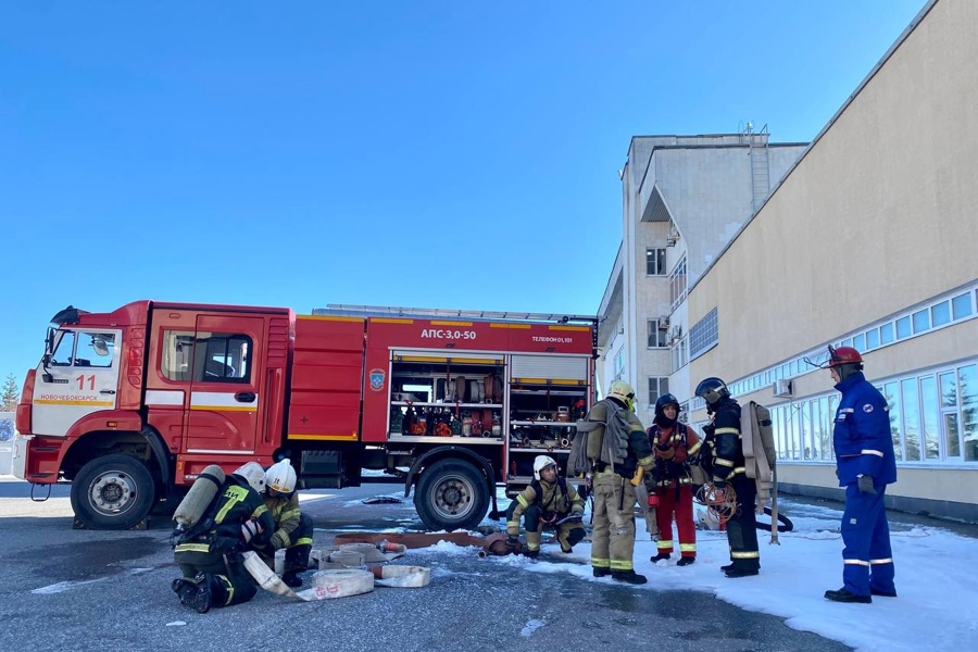 Проведены учения по пожарной безопасности на Чебоксарской ГЭС