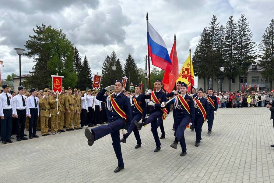 В Урмарском округе отмечают 80-ую годовщину Великой Победы