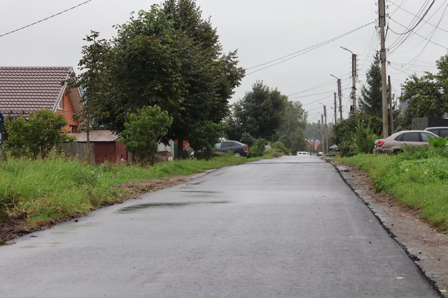 В Цивильске завершён ремонт дорожного покрытия на улице и в переулке Чапаева