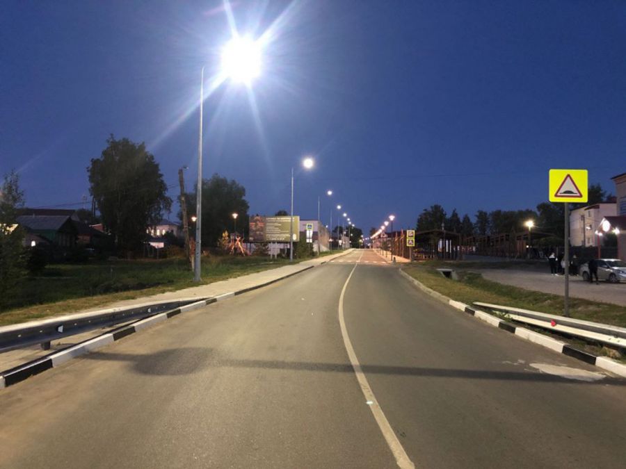 В селе Порецкое обновлено уличное освещение в рамках программы «Ниме – народный бюджет»