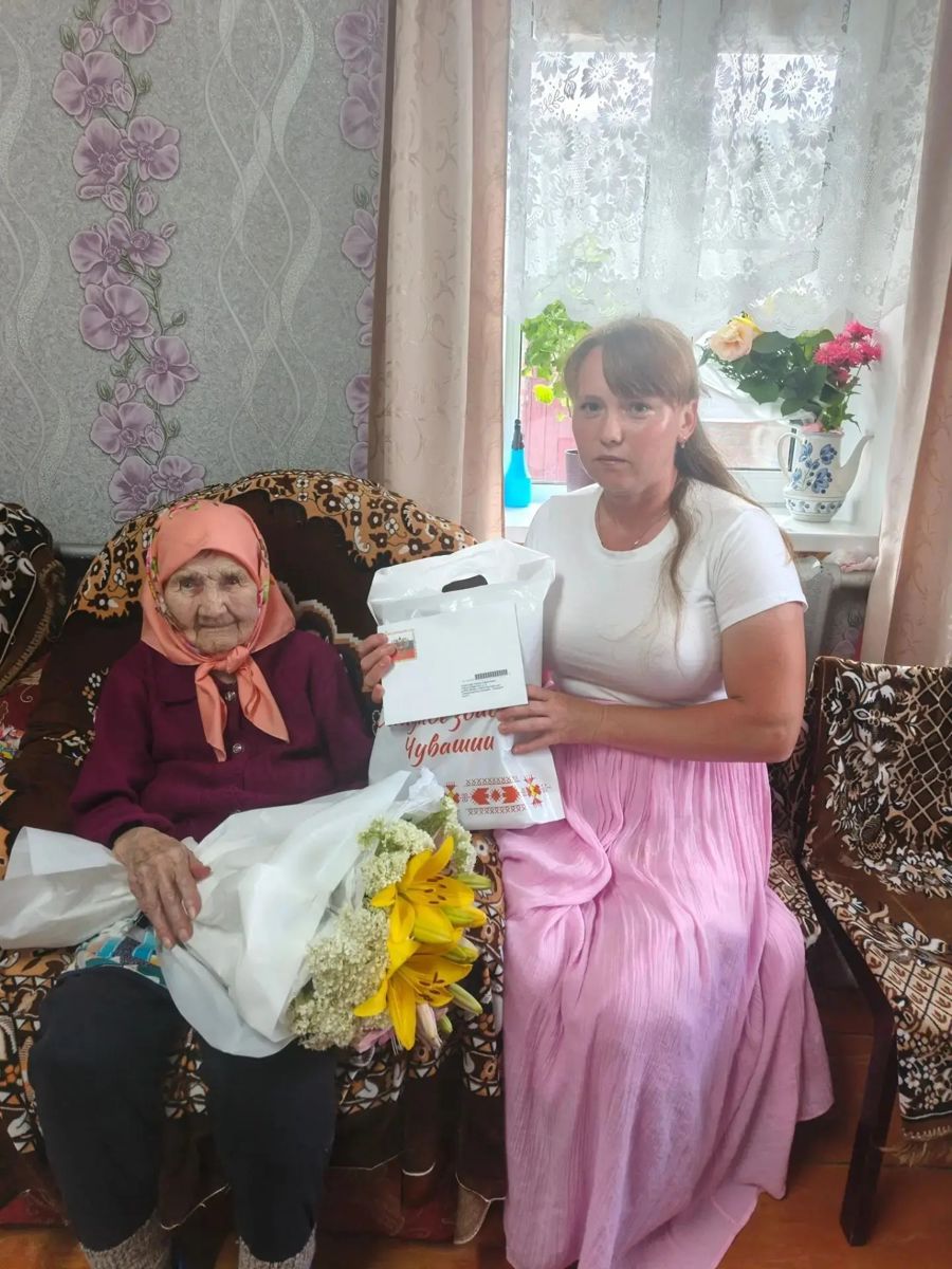 98 лет жительнице Канашского округа!