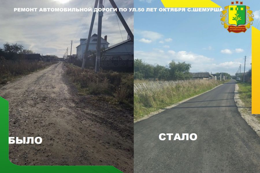 От инициативы жителей — к результату: в Шемурше завершён ремонт дороги в рамках программы «НИМЕ - Народный бюджет»