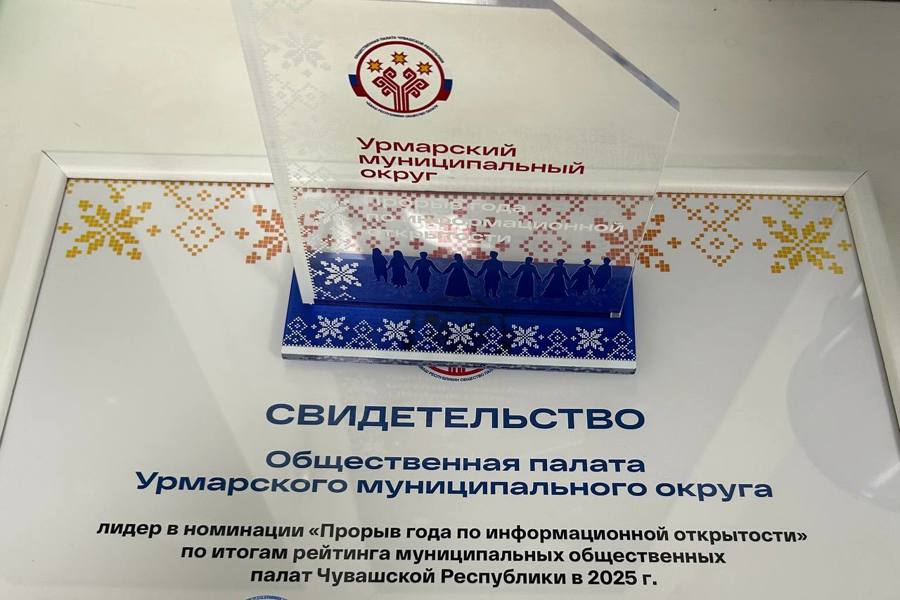 Общественная палата Урмарского округа - лидер в номинации «Прорыв года по информационной открытости»