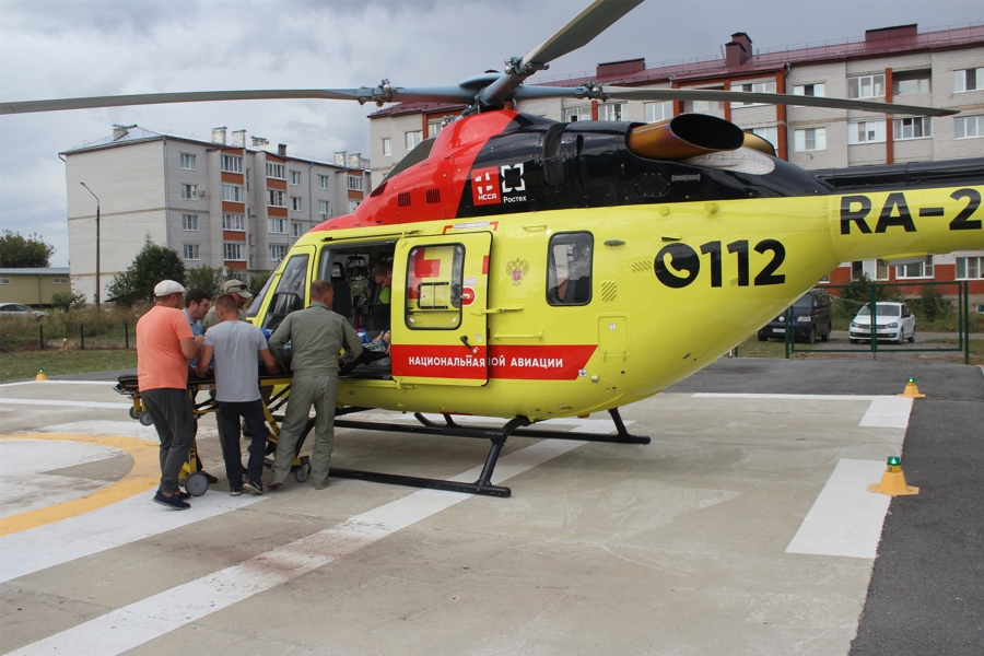 Более 90% пациентов, транспортируемых санитарным вертолетом из Алатыря в Чебоксары – кардиологические