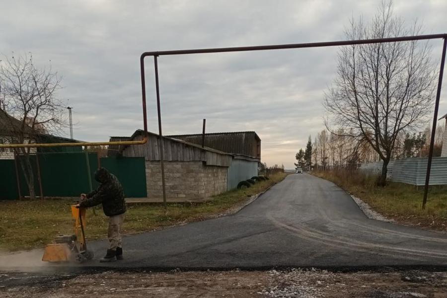 В д. Савадеркино начат ремонт дороги по ул. Октябрьская