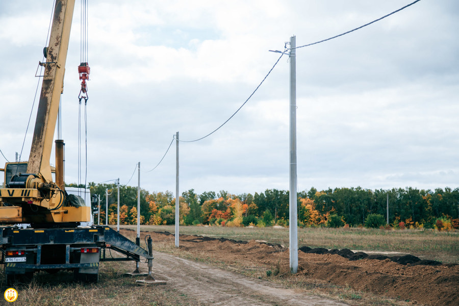 Воду, газ и электричество для будущих домов проводят в деревню Большие Бикшихи в Чувашии по федеральной программе