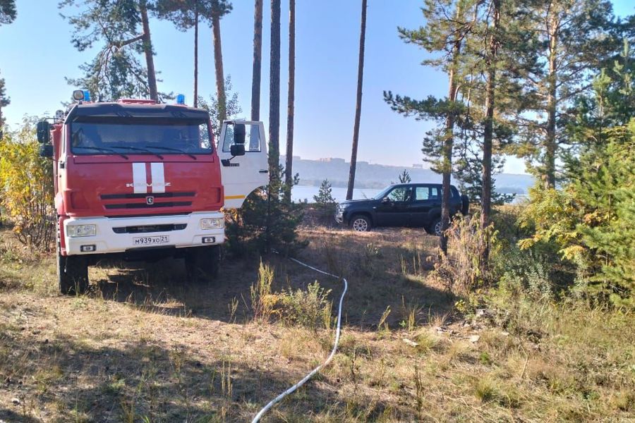 Круглосуточно на страже леса: на землях Чебоксарского лесничества оперативно потушен пожар