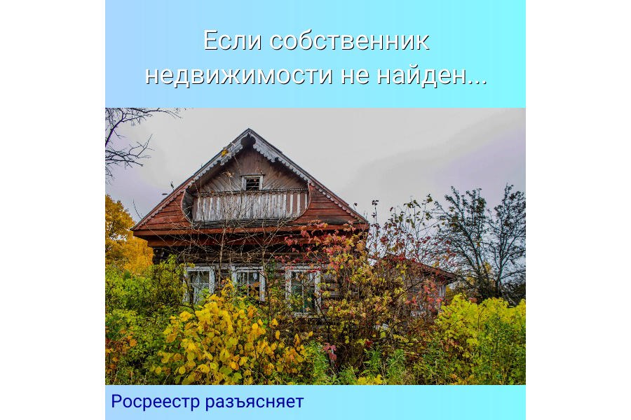 Если собственник недвижимости не найден