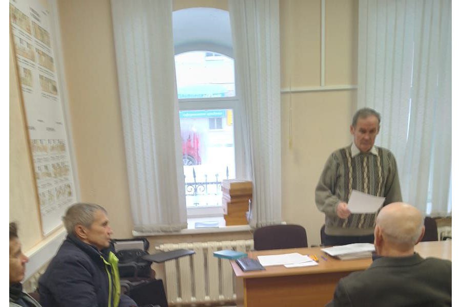 Прошел 1-ый  Пленум общества инвалидов Ядринского муниципального округа.