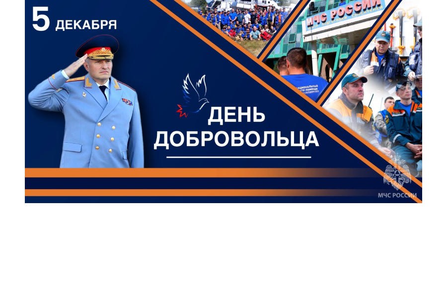 Поздравление главы МЧС России Александра Куренкова с Днем добровольца (волонтера)