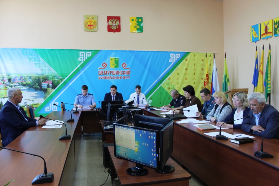 Сегодня состоялось заседание антитеррористической комиссии администрации Шемуршинского  муниципального округа
