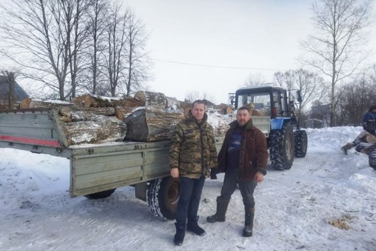 В рамках адресной помощи семья мобилизованного из с. Именево обеспечена дровами для отопления дома