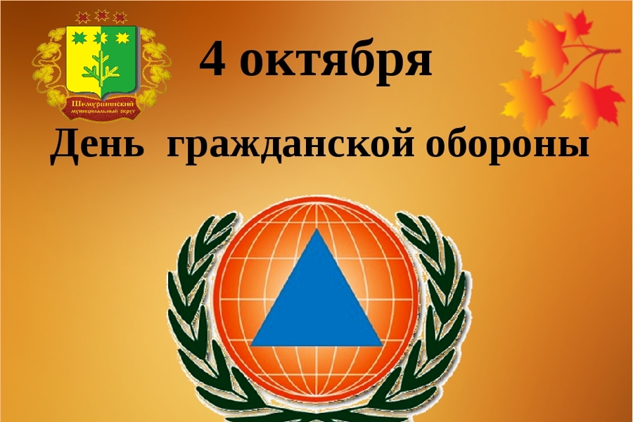 Поздравление главы Шемуршинского муниципального округа А.В. Чамеева  с Днем Гражданской обороны России!