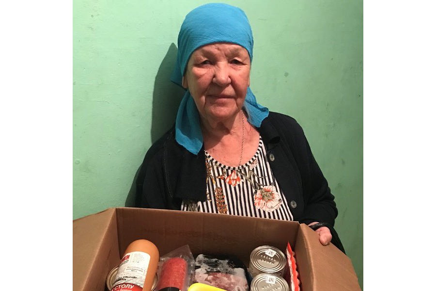 Одиноким пожилым гражданам Мариинско-Посадского округа были доставлены продуктовые наборы