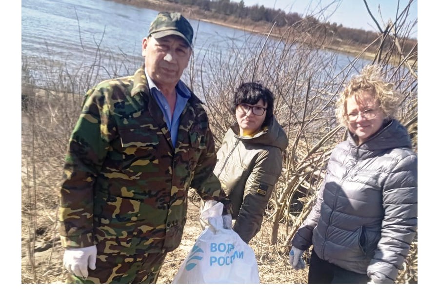 Прошел экологический субботник в рамках всероссийской акции «Вода России»