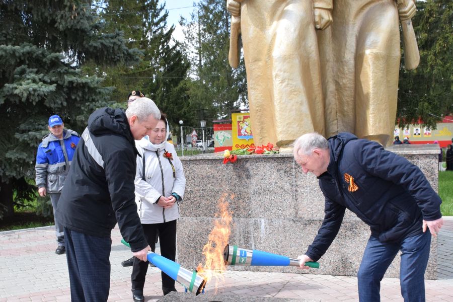 В День Победы в Красночетайском округе торжественно зажгли Вечный огонь
