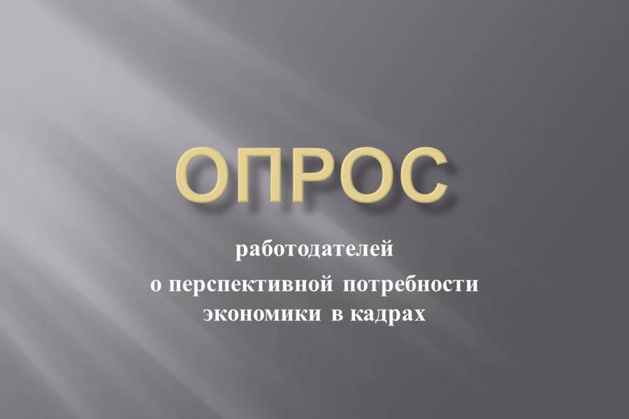 Всероссийский опрос работодателей о перспективной потребности экономики в кадрах