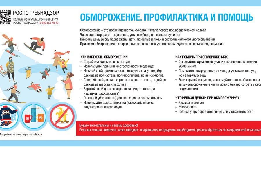 Обморожение. Профилактика и помощь