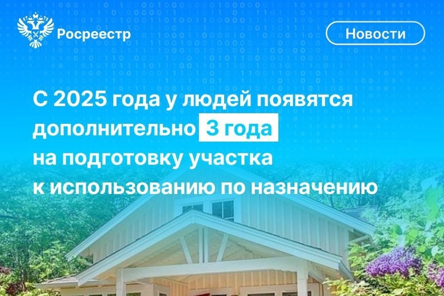 С 1 марта вступит в силу федеральный закон, которым определяется трёхлетний срок для освоения земельных участков