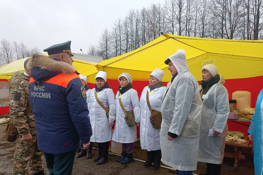 Смотр сил и средств Мариинско-Посадского окружного звена ТП РСЧС Чувашской Республики