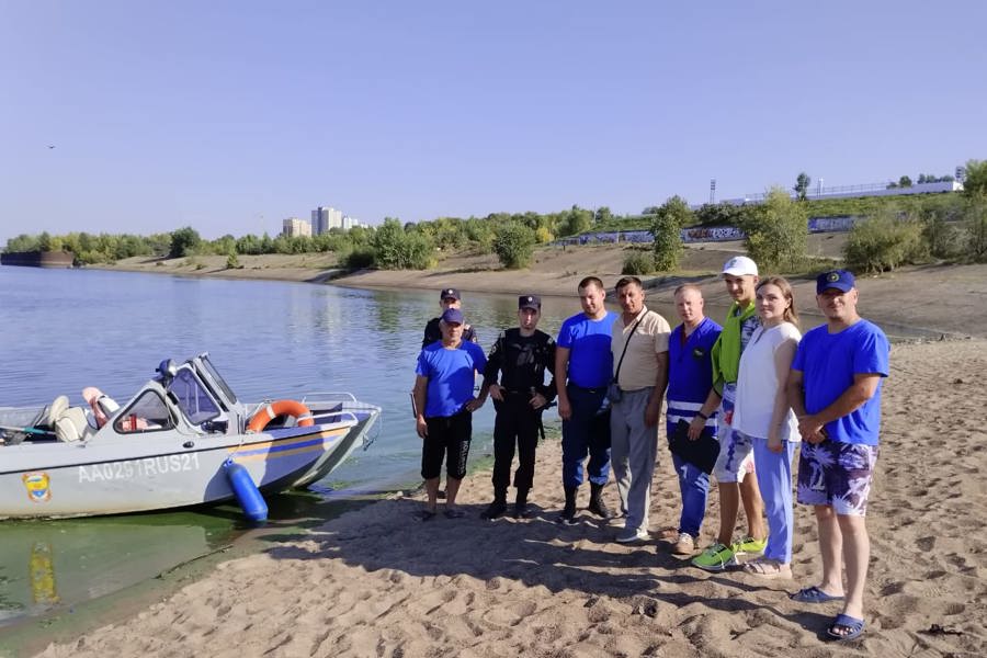 Проведен очередной межведомственный рейд на водных объектах Новочебоксарска с привлечением волонтеров