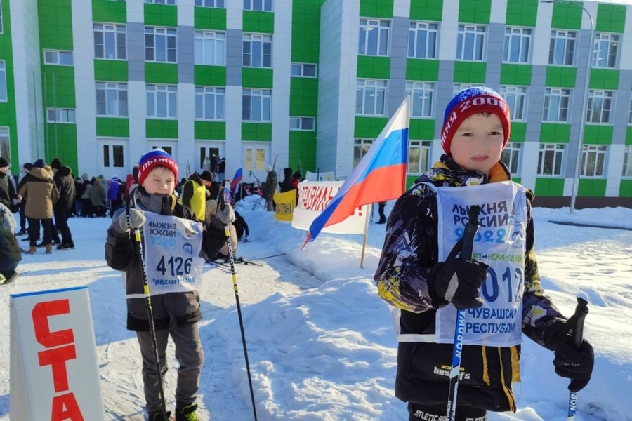 Самый юный Шумерлинский округ дал старт Открытой Всероссийской лыжной гонке «Лыжня России — 2025»!