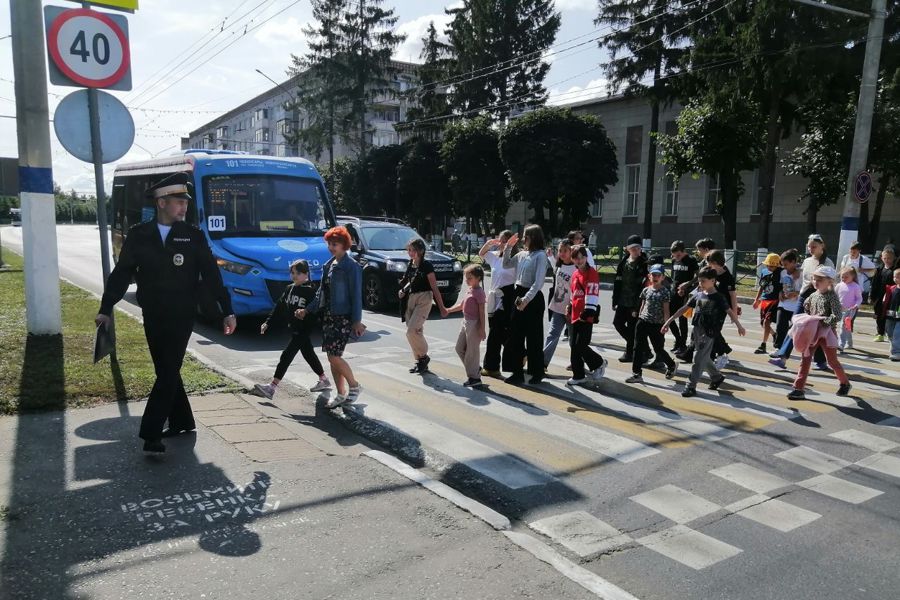 Пешеходная экскурсия с инспектором по пропаганде БДД по г. Новочебоксарск