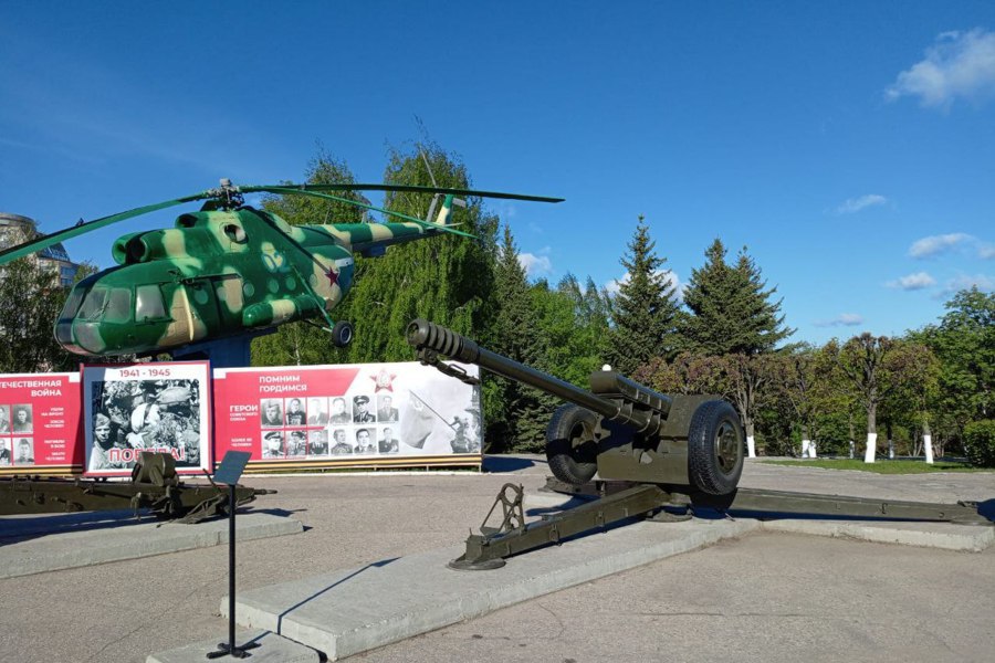 В Мемориальном комплексе «Победа» г.Чебоксары проведена покраска военной техники