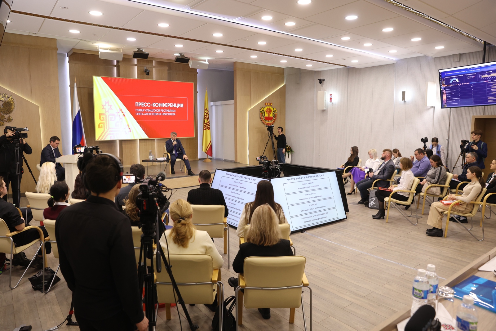 Ежегодная пресс-конференция Главы Чувашии Олега Николаева собрала более 80 журналистов