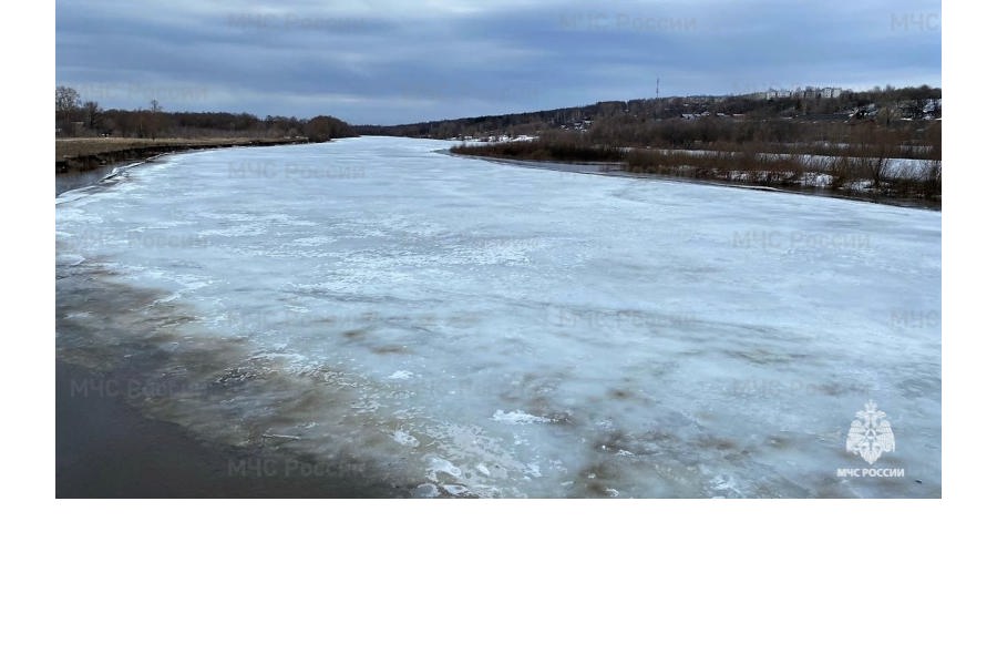 На реках Чувашии наблюдается постепенный сход льда и подъем уровня воды