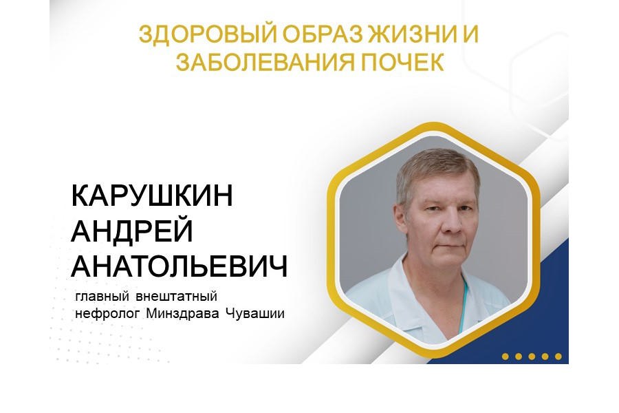 Главный нефролог Минздрава Чувашии рассказал, как образ жизни влияет на заболевания почек