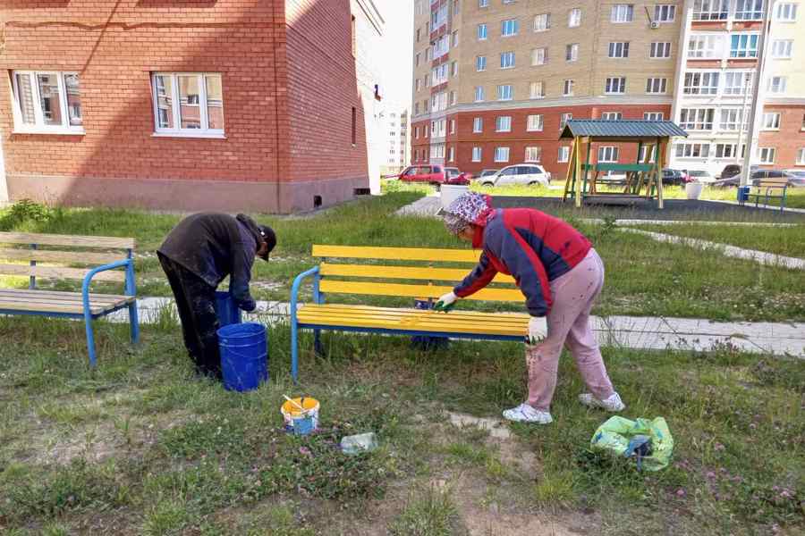 В Чебоксарах приводят в порядок малые архитектурные формы