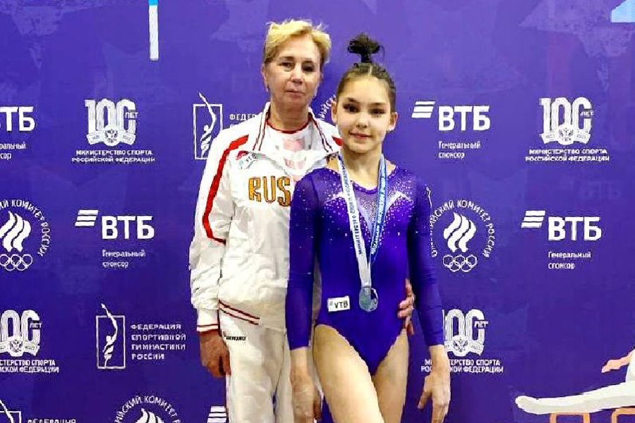 Екатерина Андреева выиграла 3 медали первенства России по спортивной гимнастике