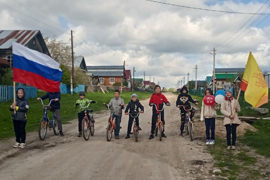 Велопробег в честь празднования 78-ой годовщины Победы состоялся в селе Старые Айбеси