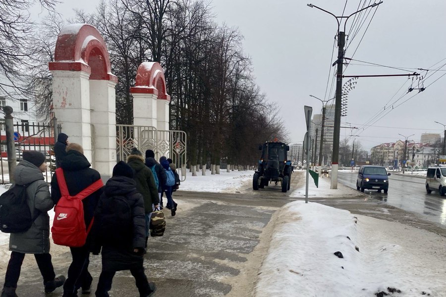 Для ликвидации гололедицы в Чебоксарах распределено 131 т смеси песка и соли и бионорда