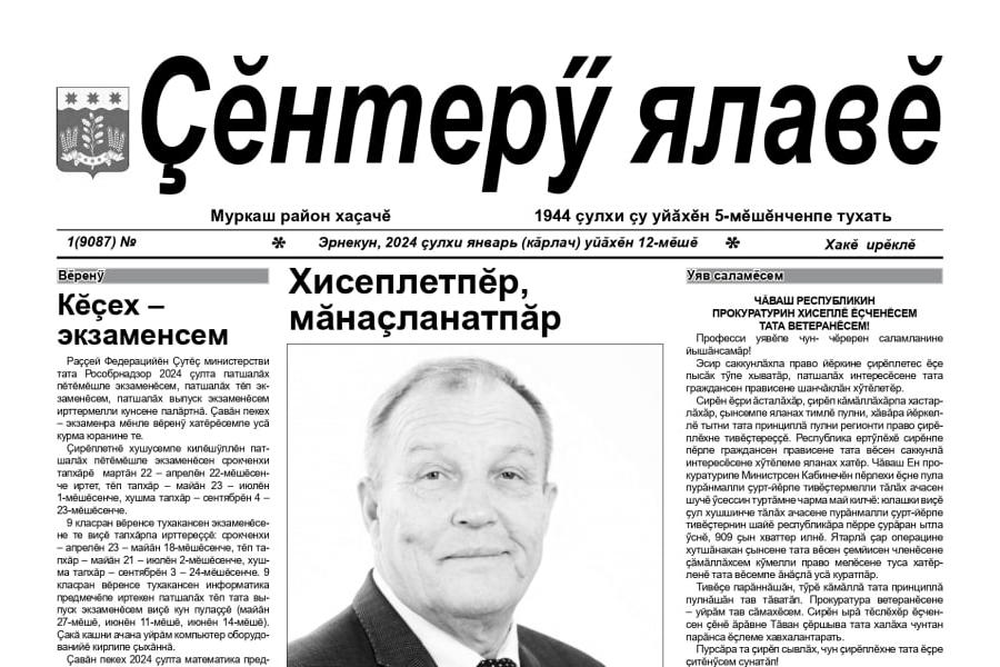 Поздравление главы Моргаушского муниципального округа Алексея Матросова и председателя Собрания депутатов Моргаушского муниципального округа Александра Иванова с Днем российской и чувашской печати