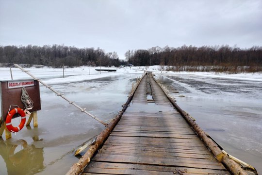 Зимнюю переправу через реку Сура разберут на текущей неделе