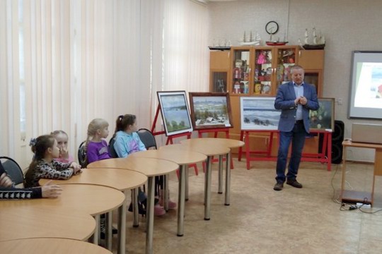 Шумерлинцы стали участниками творческой встречи с художником Геннадием Козловым