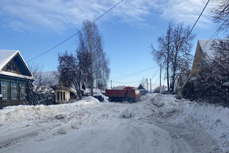 Борьба с последствиями непогоды в Мариинско-Посадском округе продолжается