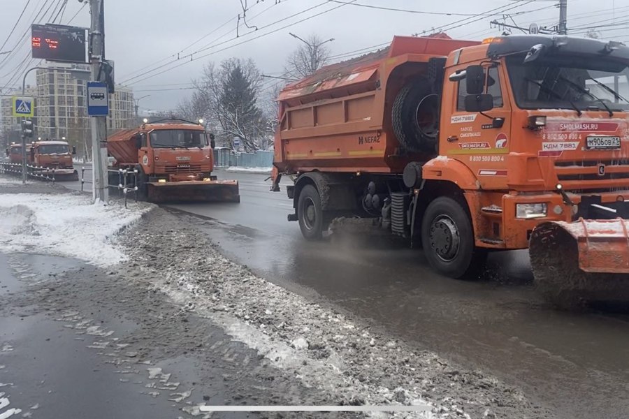 Чебоксарские службы ЖКХ успешно справляются с последствиями первого снегопада