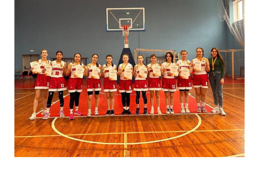 Баскетболистки Цивильского муниципального округа – победители первенства Чувашской Республики по баскетболу среди юниорок до 17 лет